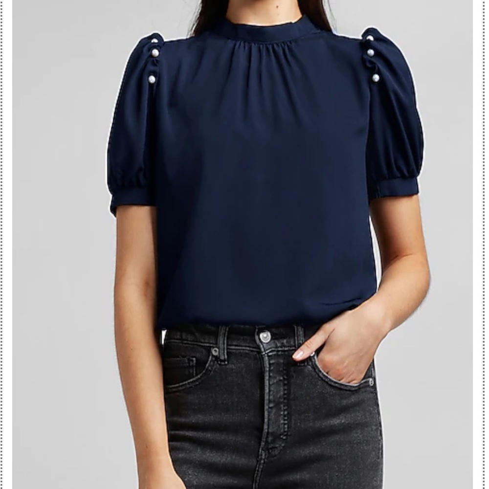Pearl Puff Sleeve Top
